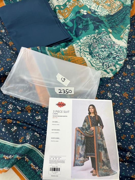KHAADI LAWN 3PC