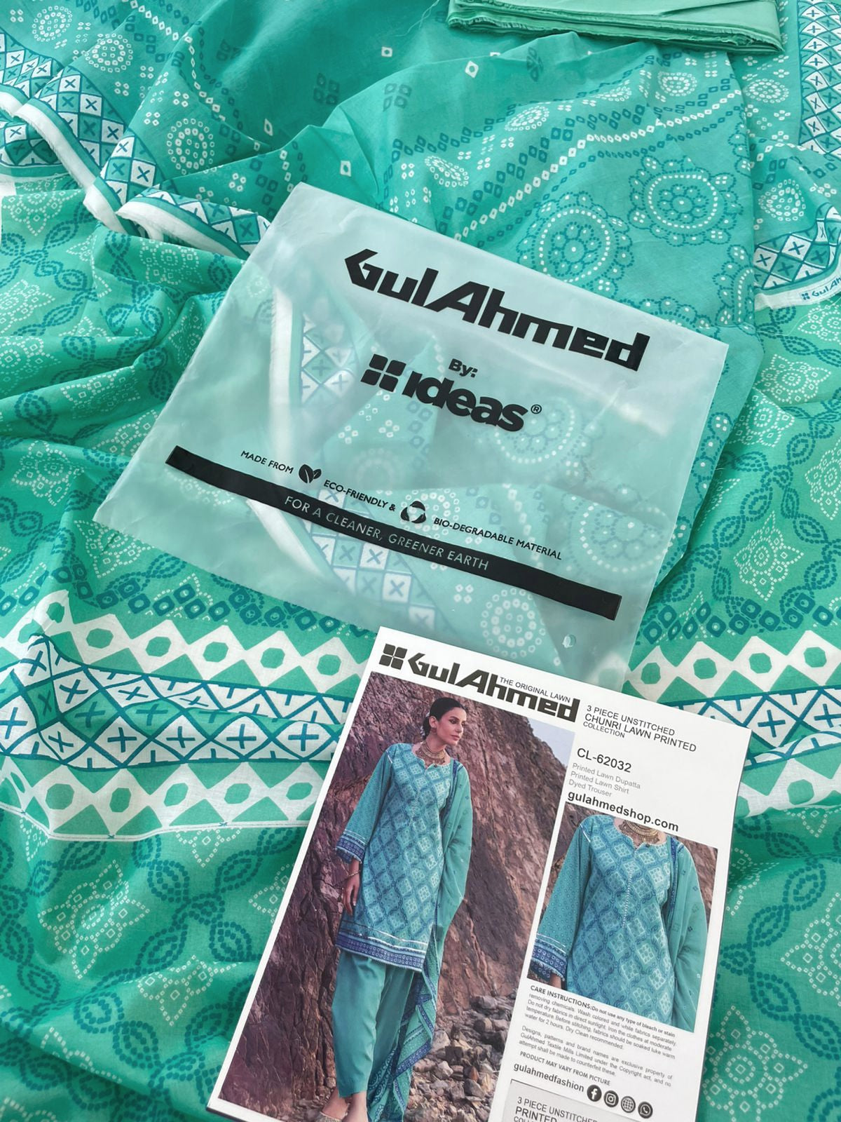 GULAHMED CHUNRI 3 PC LAWN
