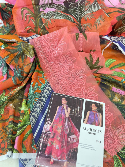 MARIA B LAWN LUXURY 3PC