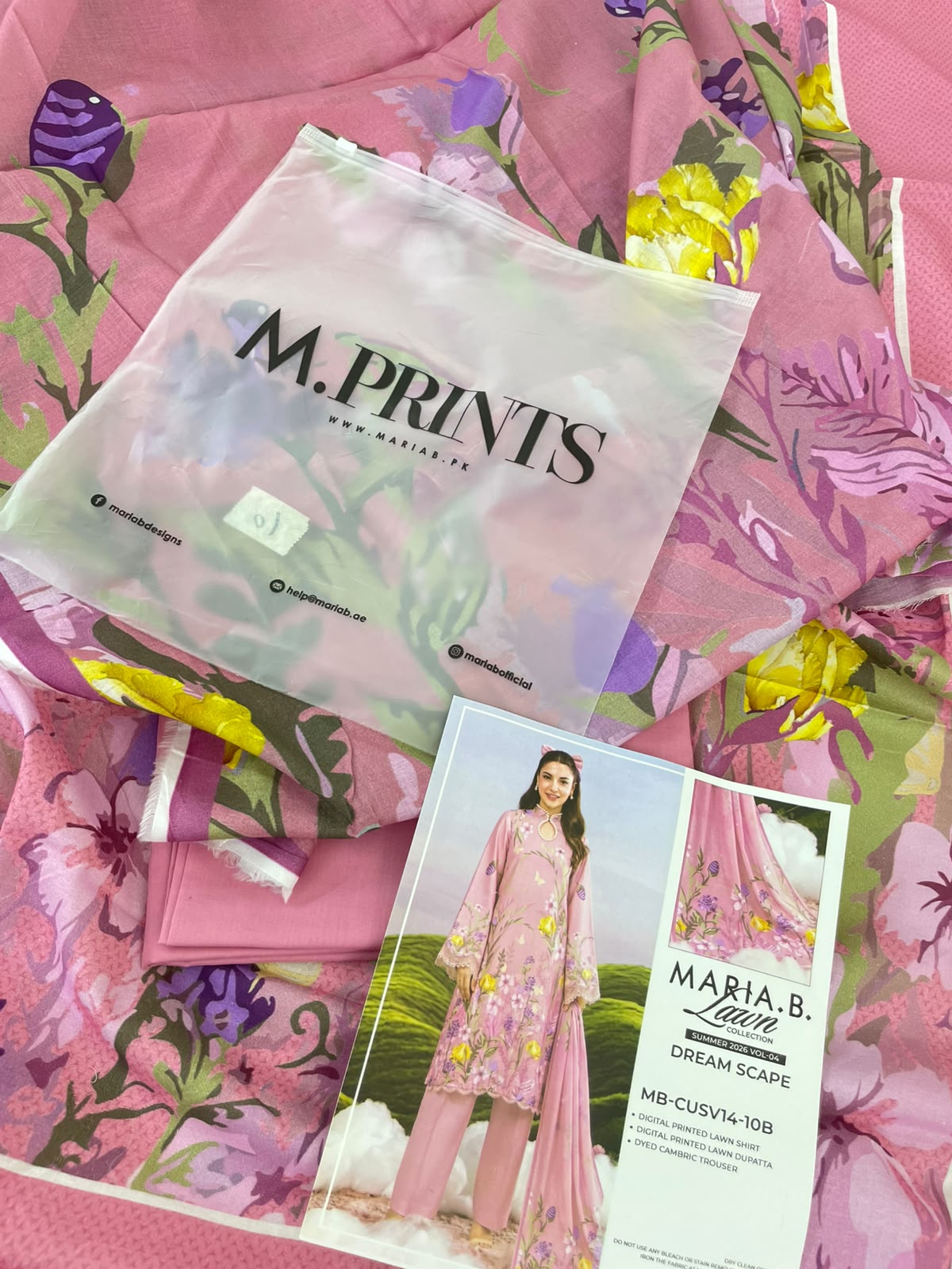 MARIA B LAWN 3 PC