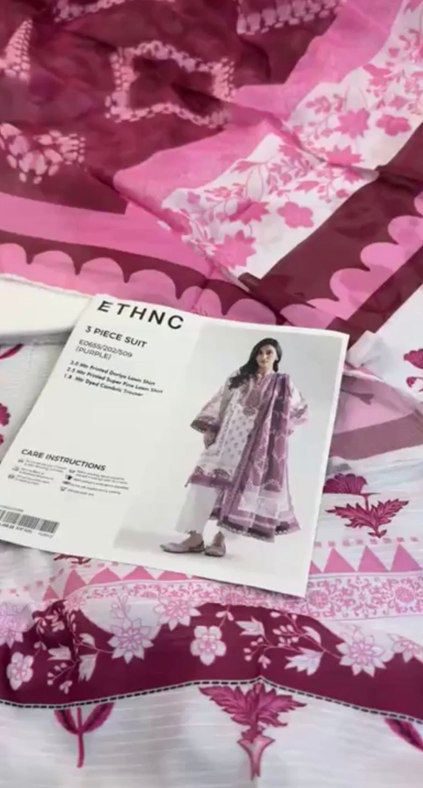 ETHNIC 3 PC LAWN