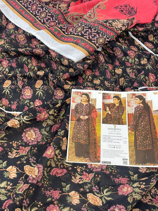 ASIM JOFA LAWN 3 PC