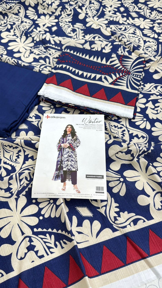 ALKARAM KHADDAR 3 PC