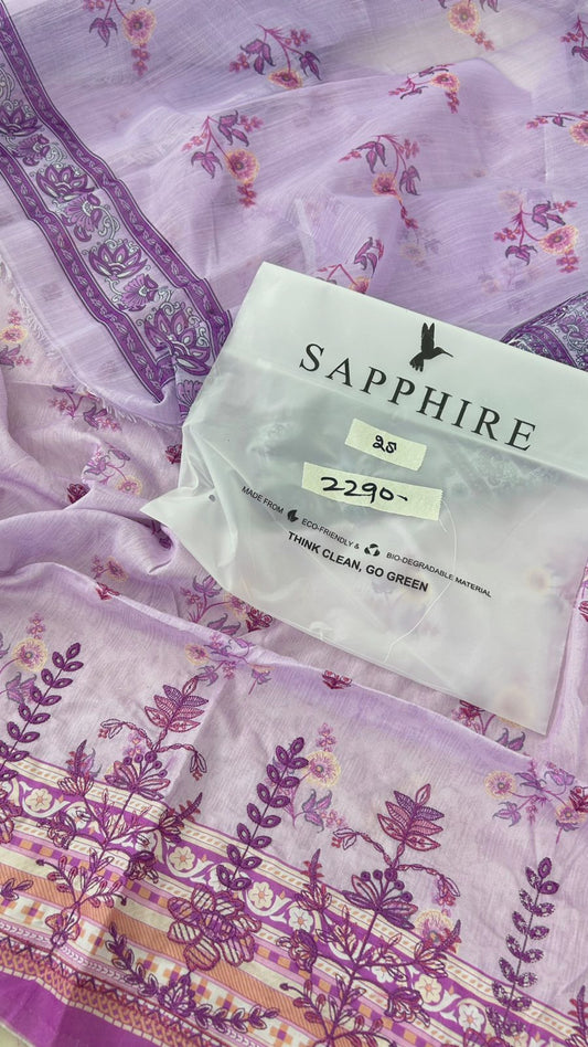 SAPPHIRE EMB 2 PC SHIRT DUPATTA