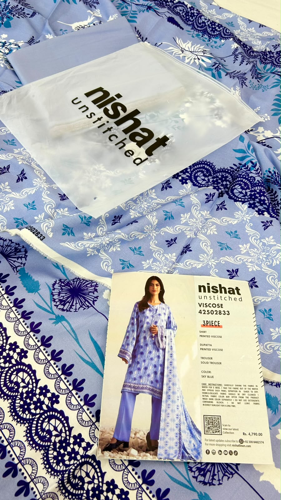 NISHAT VISCOSE 3 PC