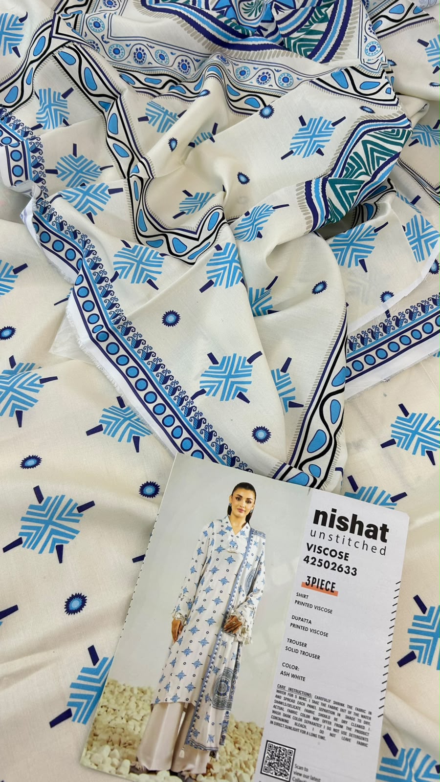 NISHAT VISCOSE 3 PC