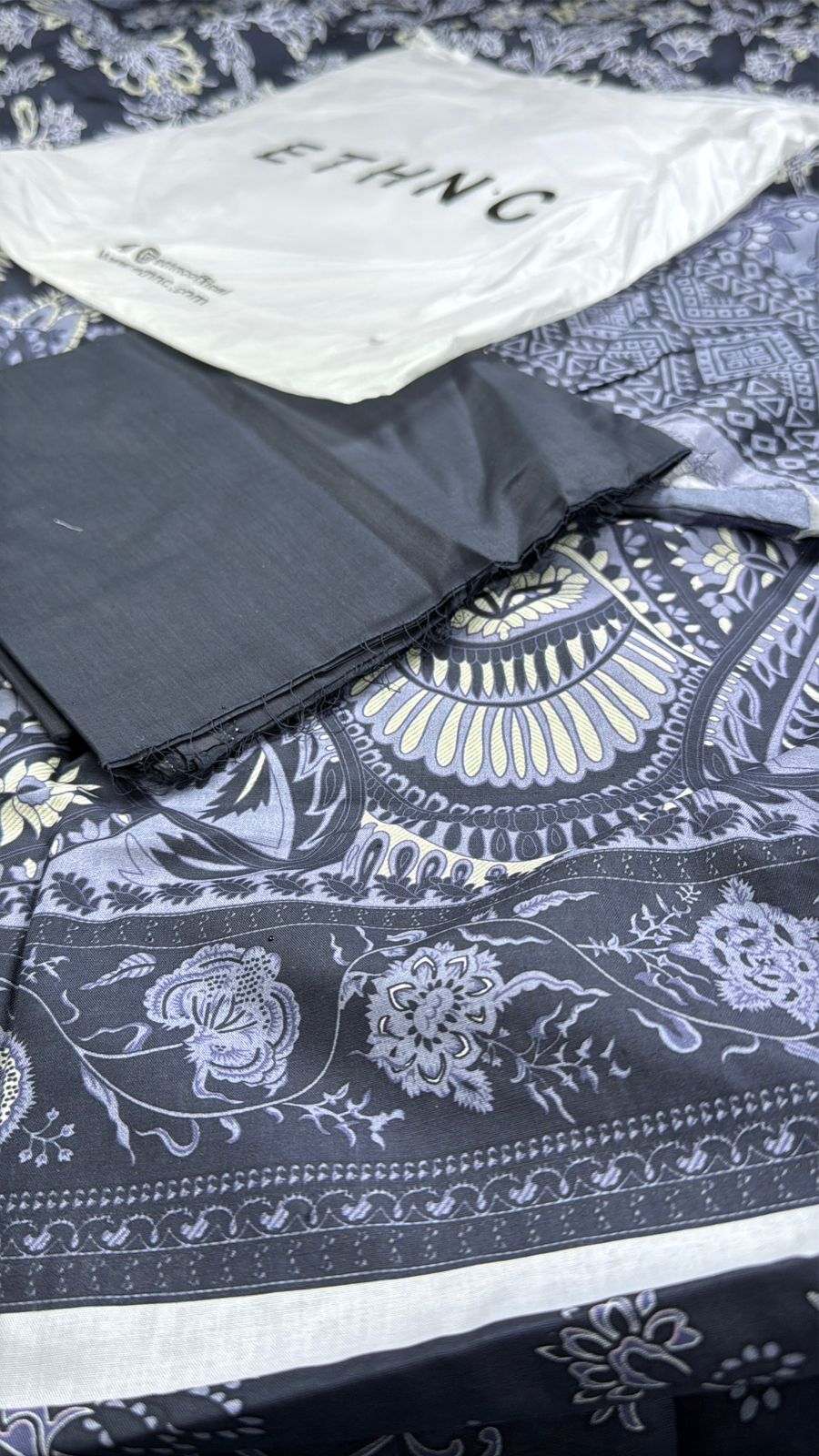 ETHNIC LAWN 3 PC
