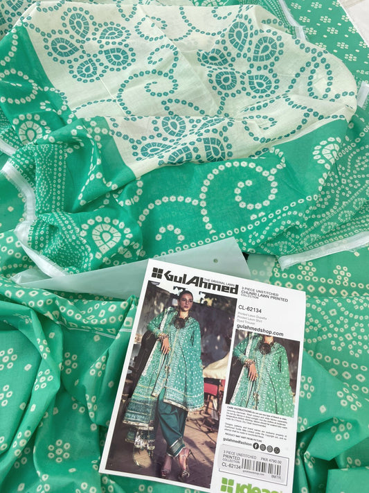 GULAHMED CHUNRI 3 PC LAWN
