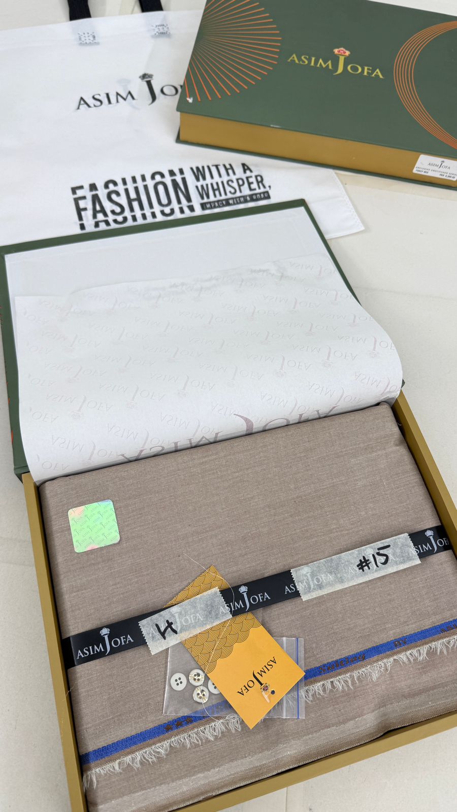 ASIM JOFA LUXURY BOX GENTS WASH N WEAR SUMMER