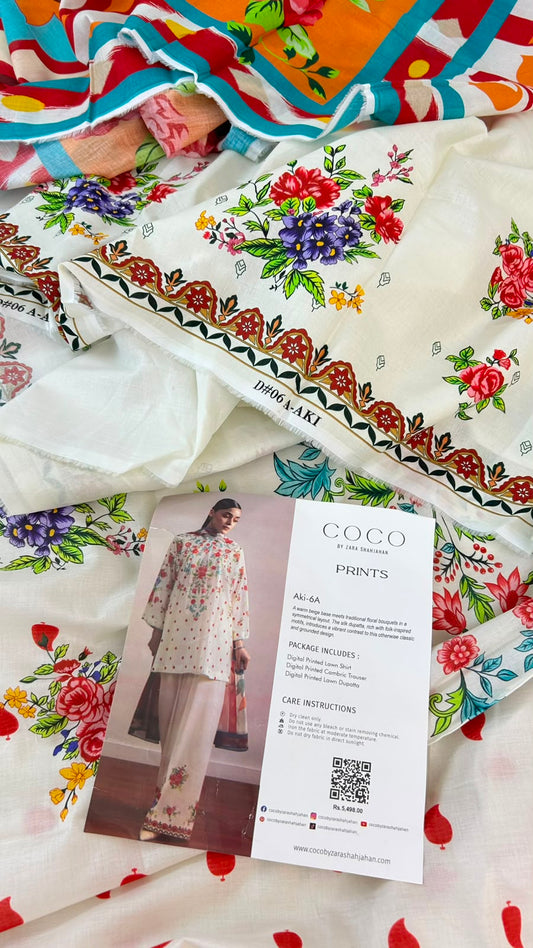 COCO ZARASHAH LAWN 3 PC