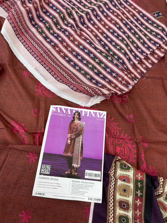 SANA SAFINAZ LAWN 3PC
