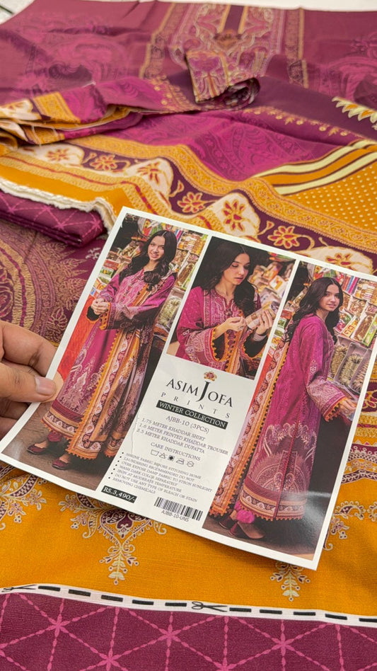 ASIM JOFA KHADDAR 3 PC
