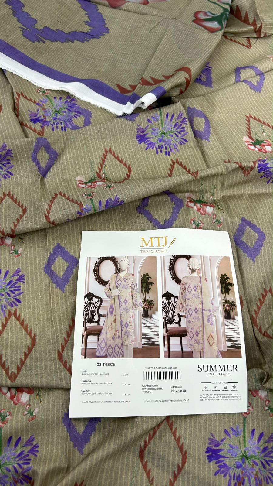 MIX BRAND 2 PC SHIRT DUPATTA