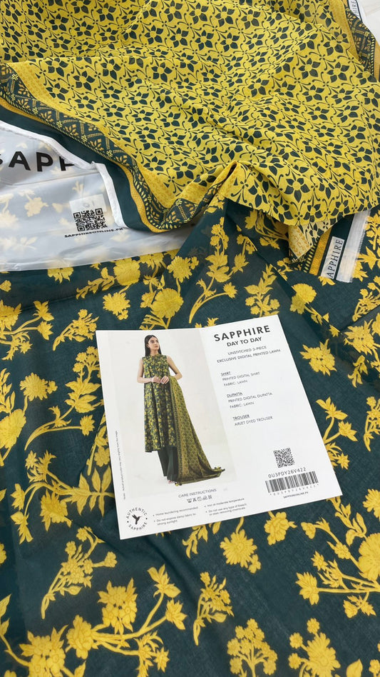 SAPPHIRE LAWN 3 PC