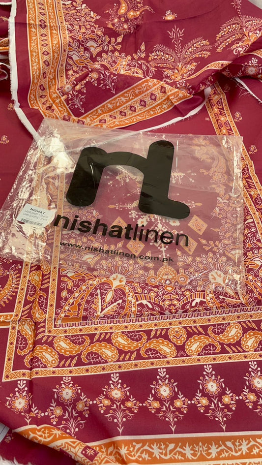 NISHAT 2 PC LAWN SHIRT DUPATTA