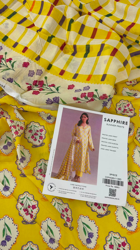 SAPPHIRE LAWN 3 PC