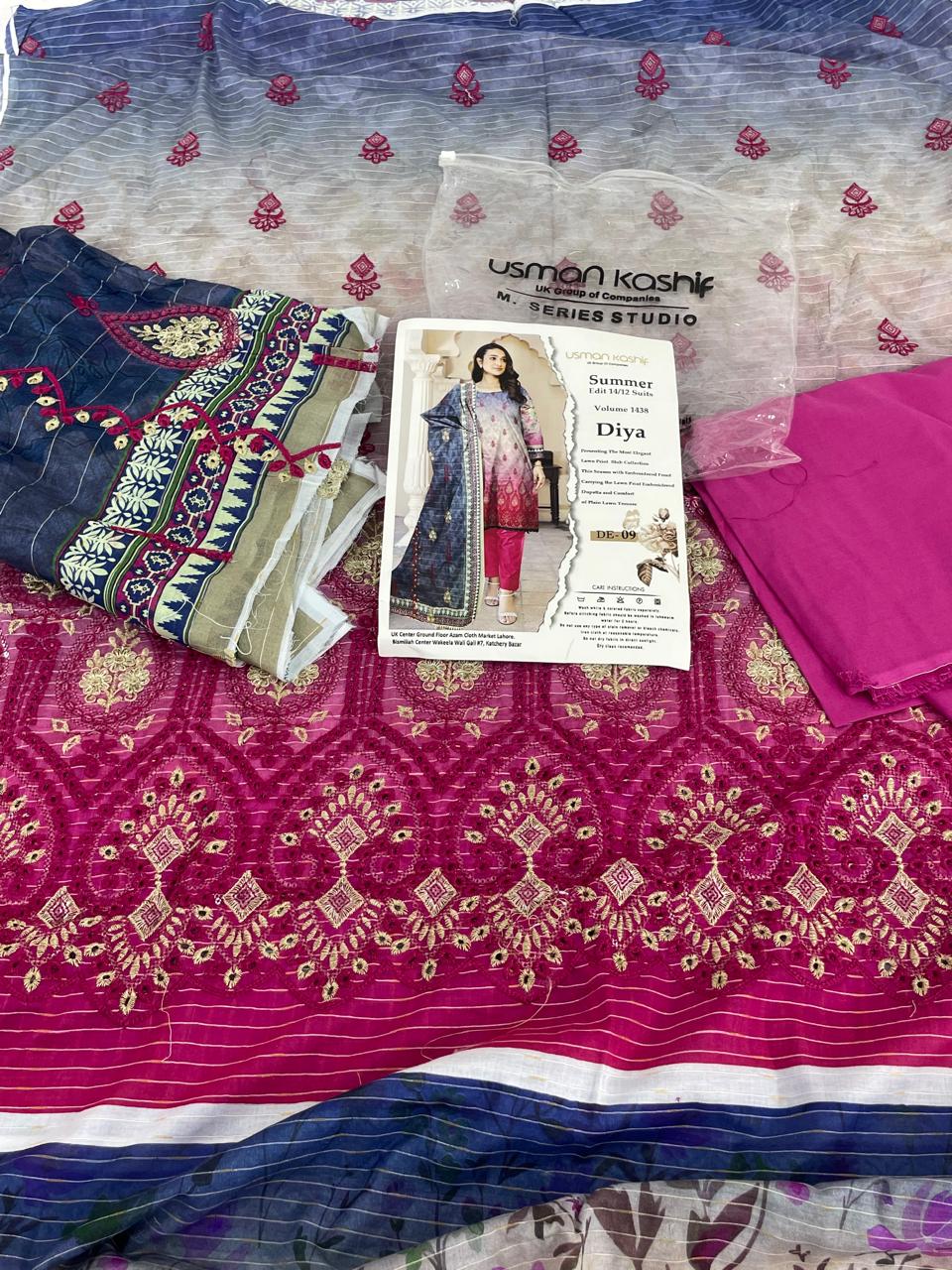 GRAND-LAWN BANADORA EMB 3 PC WITH LAWN EMB DUPATTA