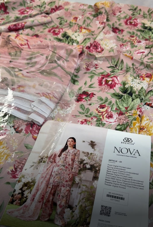 NOVA LAWN EMB 3 PC