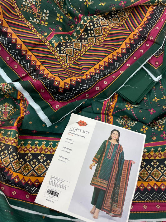 KHAADI LAWN 3PC