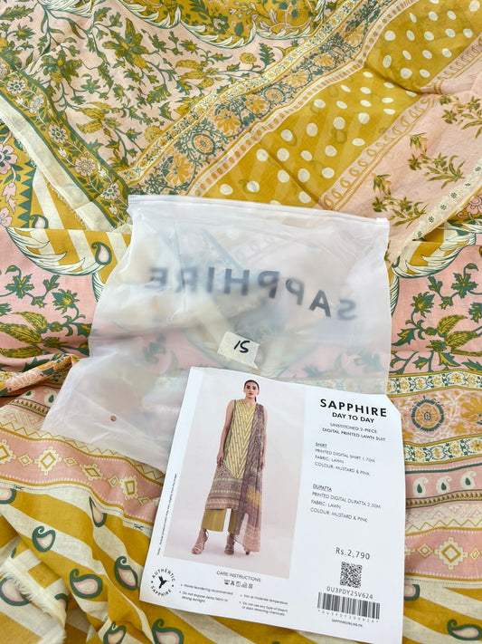 SAPPHIRE LAWN 2 PC SHIRT DUPATTA