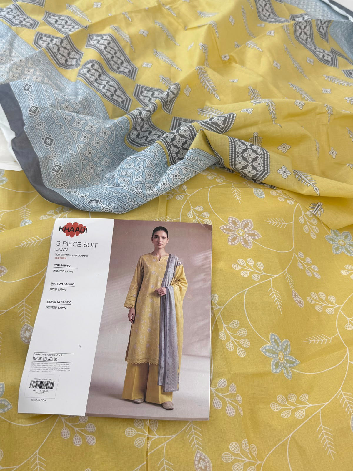 KHAADI LAWN 3 PC