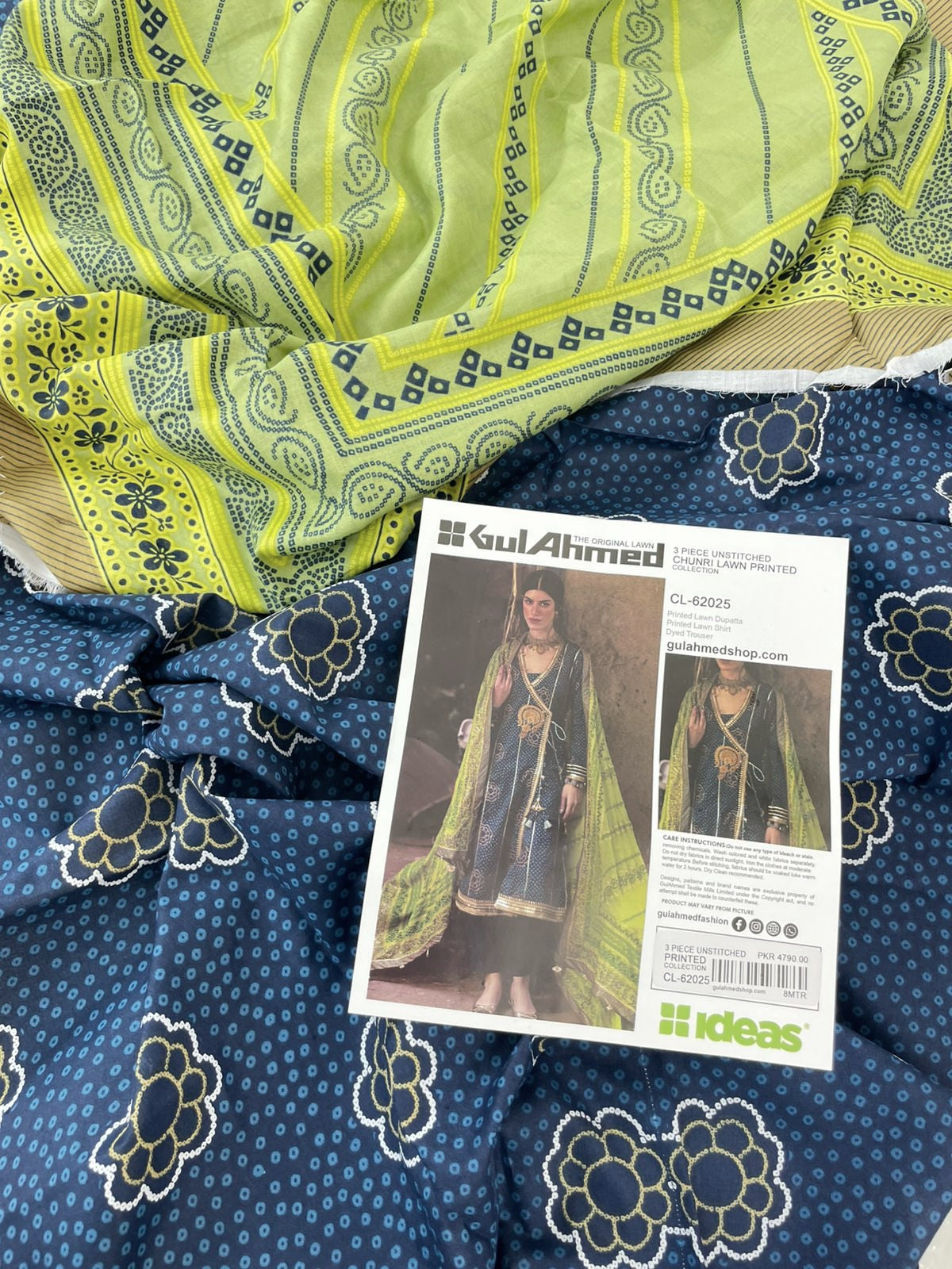 GULAHMED CHUNRI 3 PC LAWN
