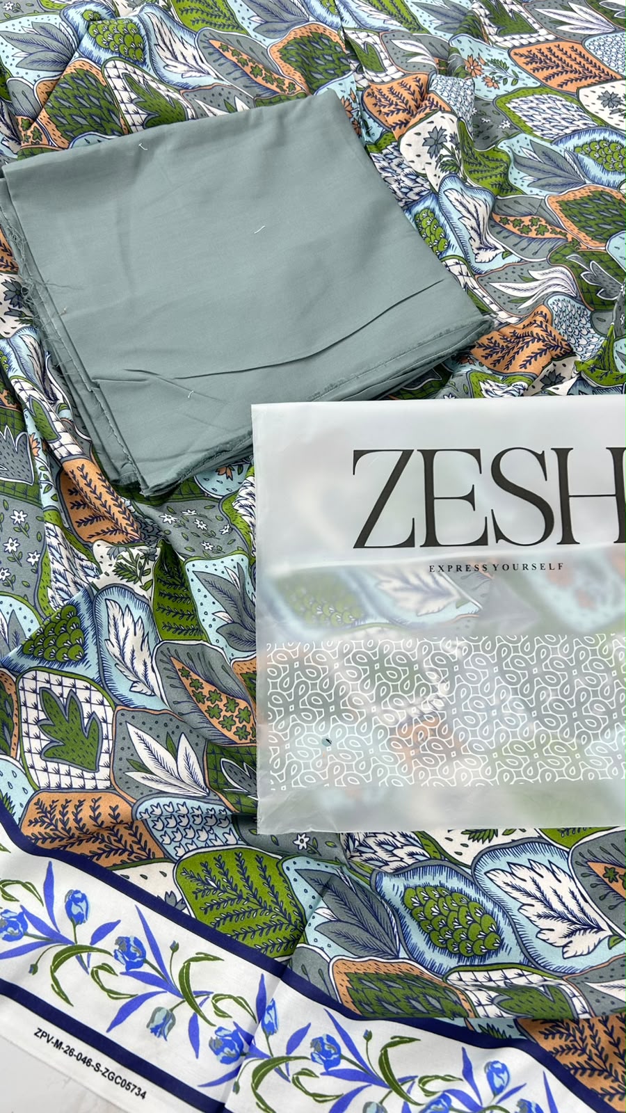 ZESH VISCOSE 2 PC SHIRT TROUSER