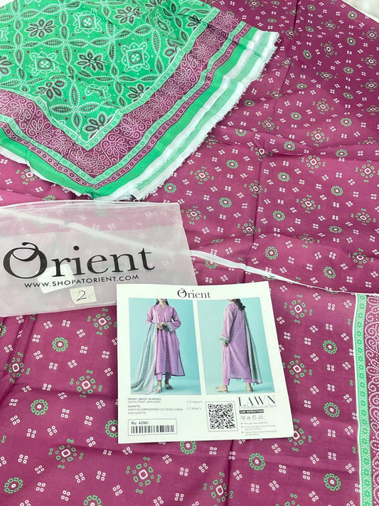 GRAND-ORIENT LAWN 2 PC SHIRT DUPATTA