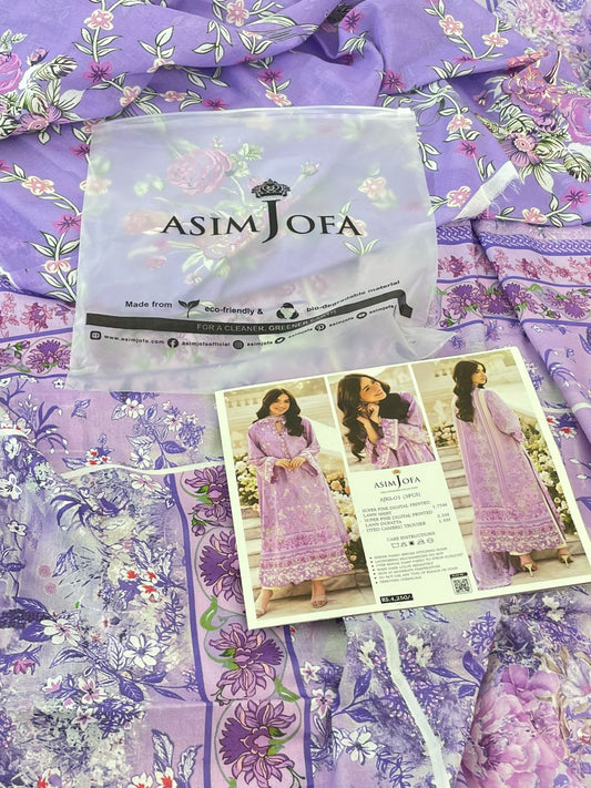 ASIM JOFA LAWN 3 PC