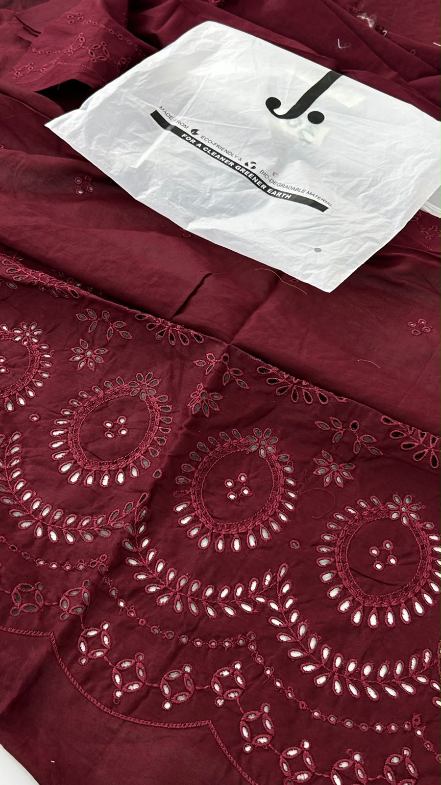 J. CHICKANKARI 2 PC LAWN SHIRT TROUSER