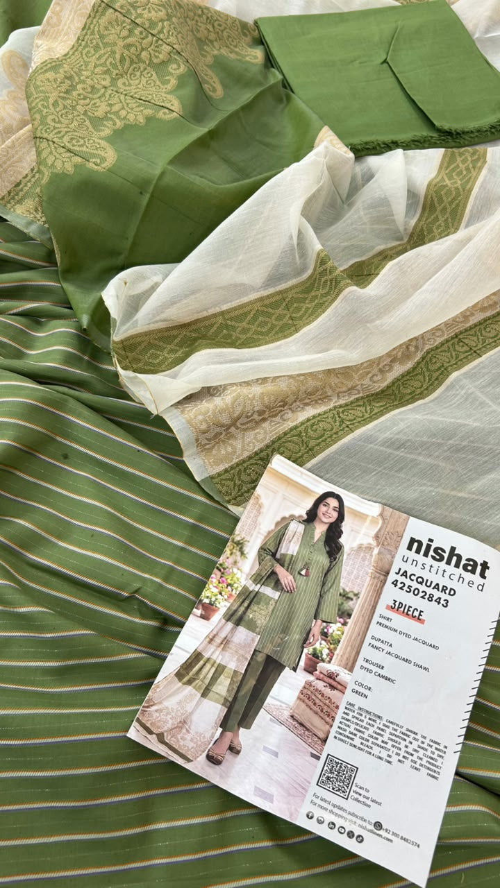 NISHAT JACQUARD LAWN 3 PC