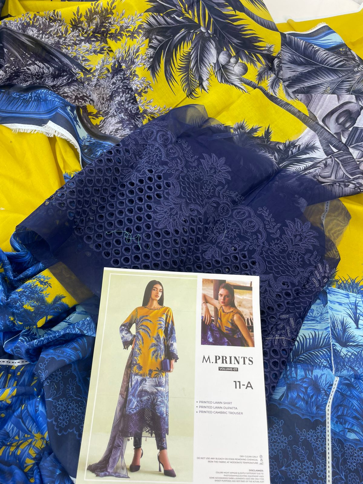 MARIA B LAWN LUXURY 3PC