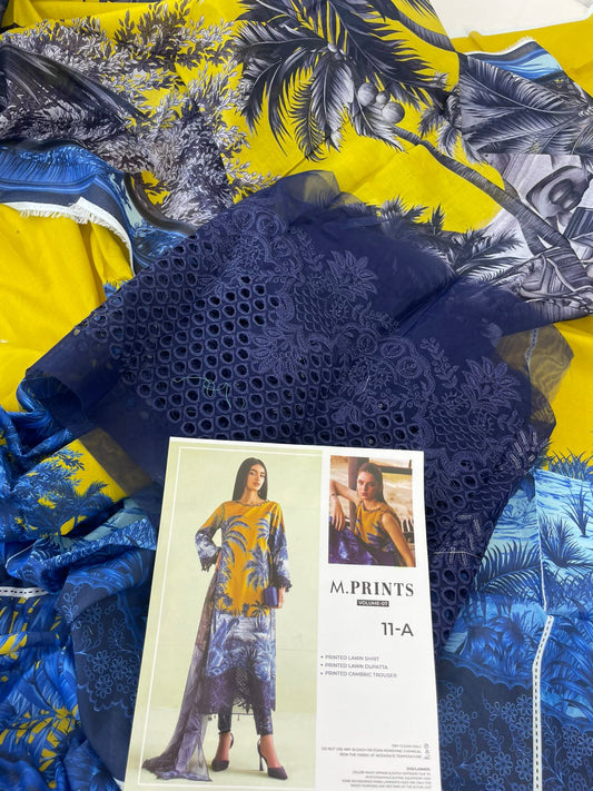 MARIA B LAWN LUXURY 3PC