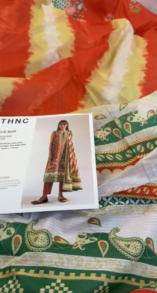ETHNIC 3 PC LAWN