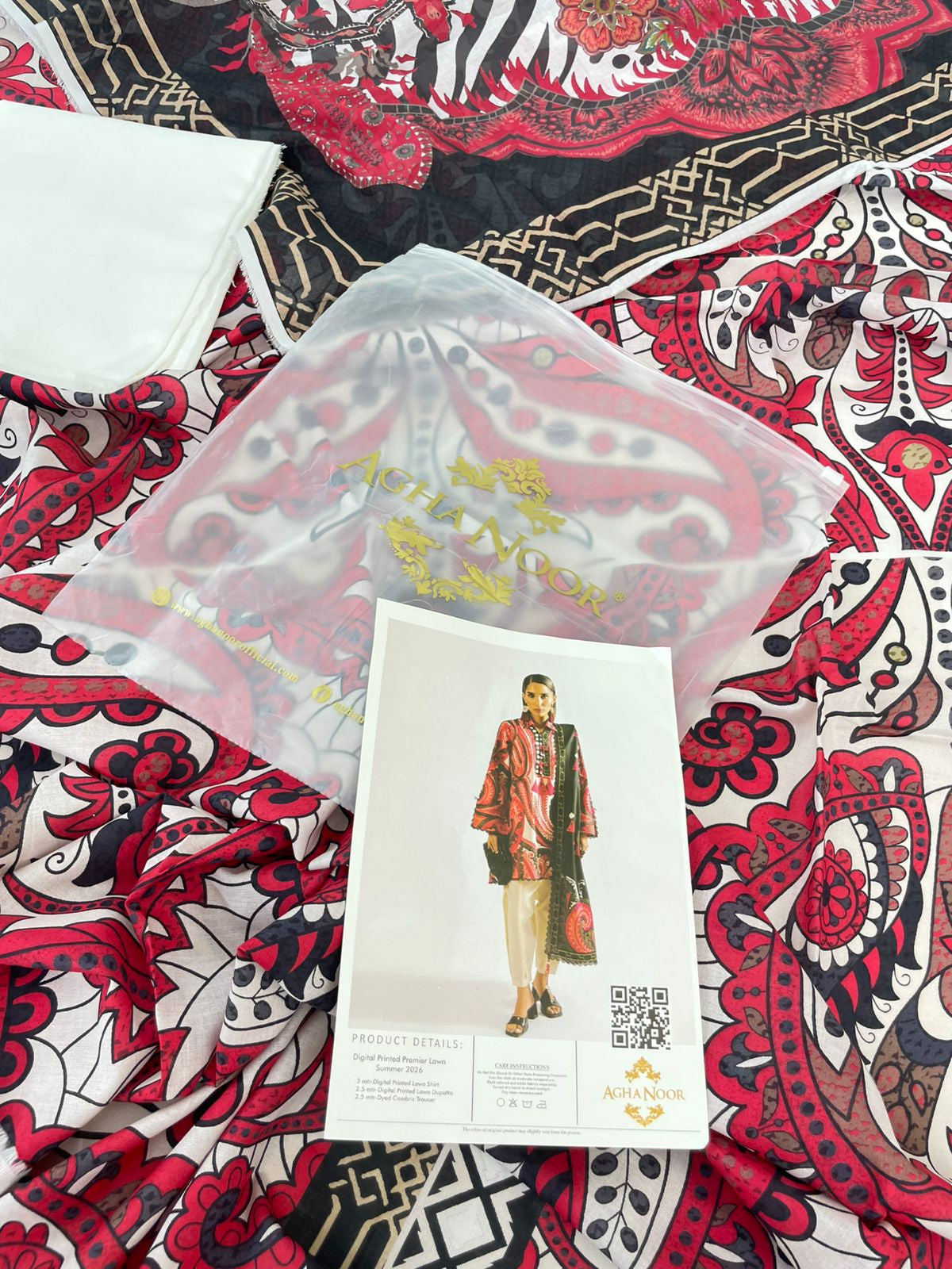 AGHA NOOR LAWN 3PC