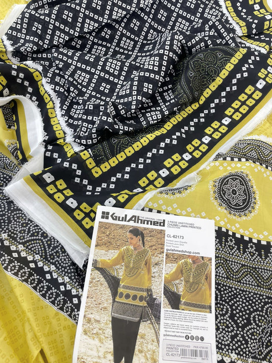 GULAHMED CHUNRI 3 PC LAWN