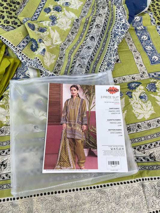 KHAADI LAWN 3 PC