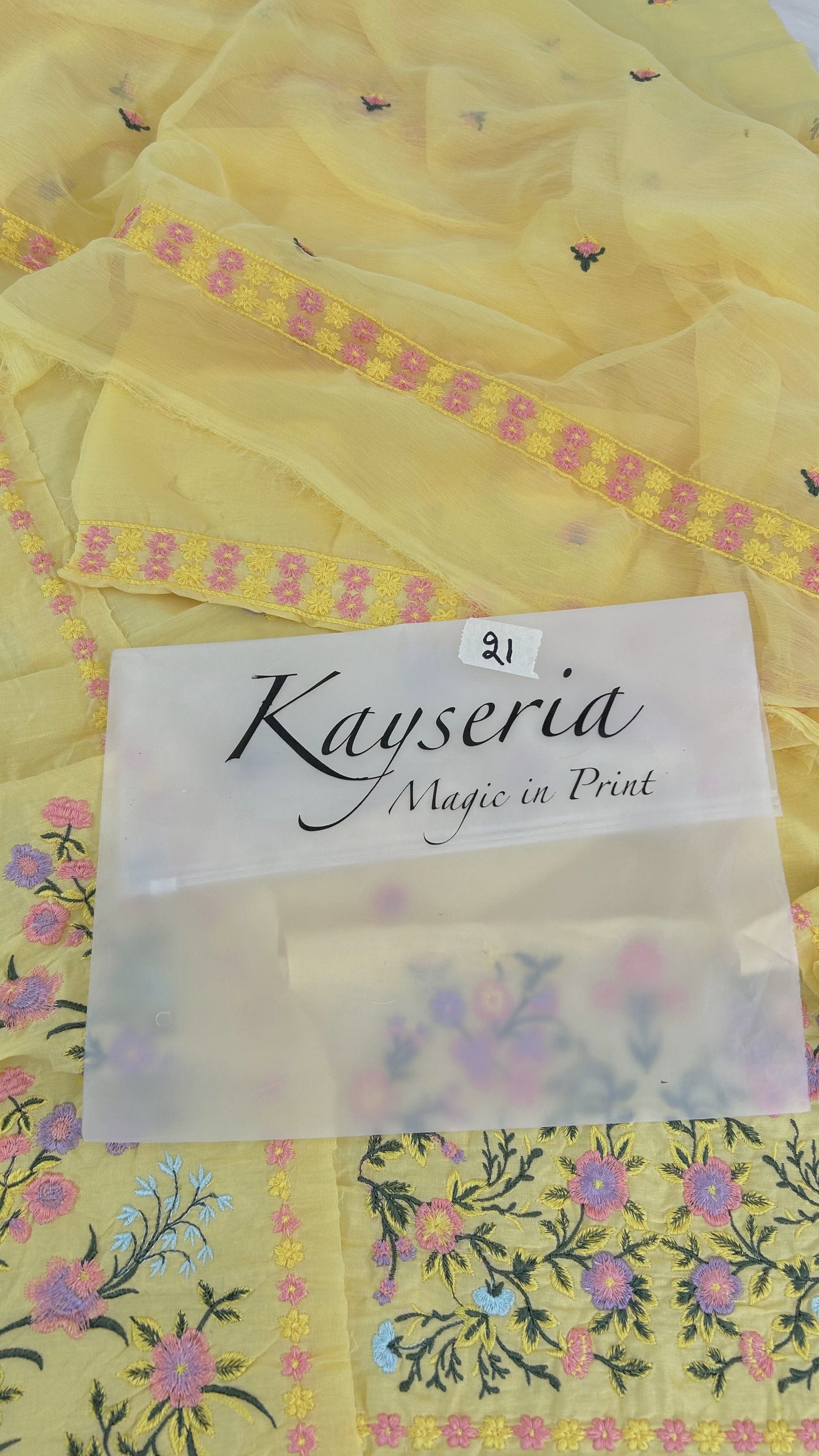 KAYSERIA EMB 2 PC SHIRT DUPATTA