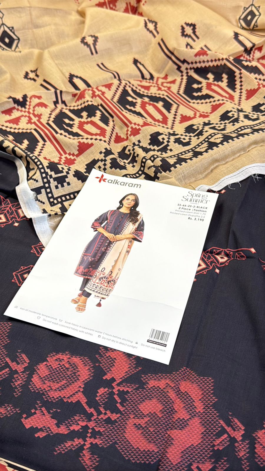 ALKARAM 2PC SHIRT DUPATTA
