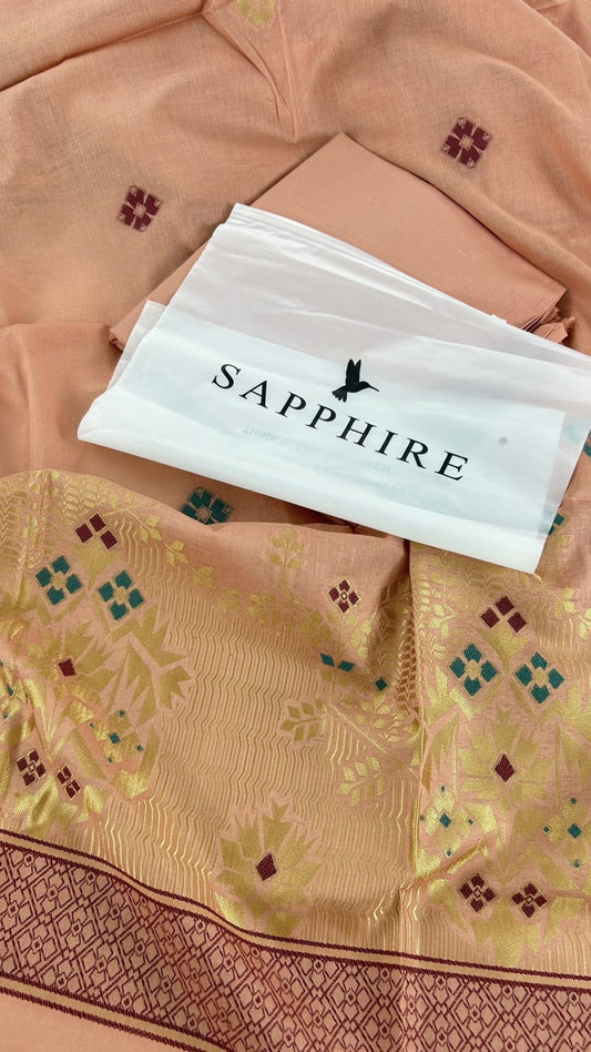 SAPPHIRE LAWN JACQUARD 3 PC
