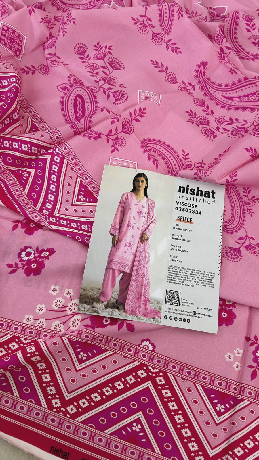 NISHAT VISCOSE 3 PC