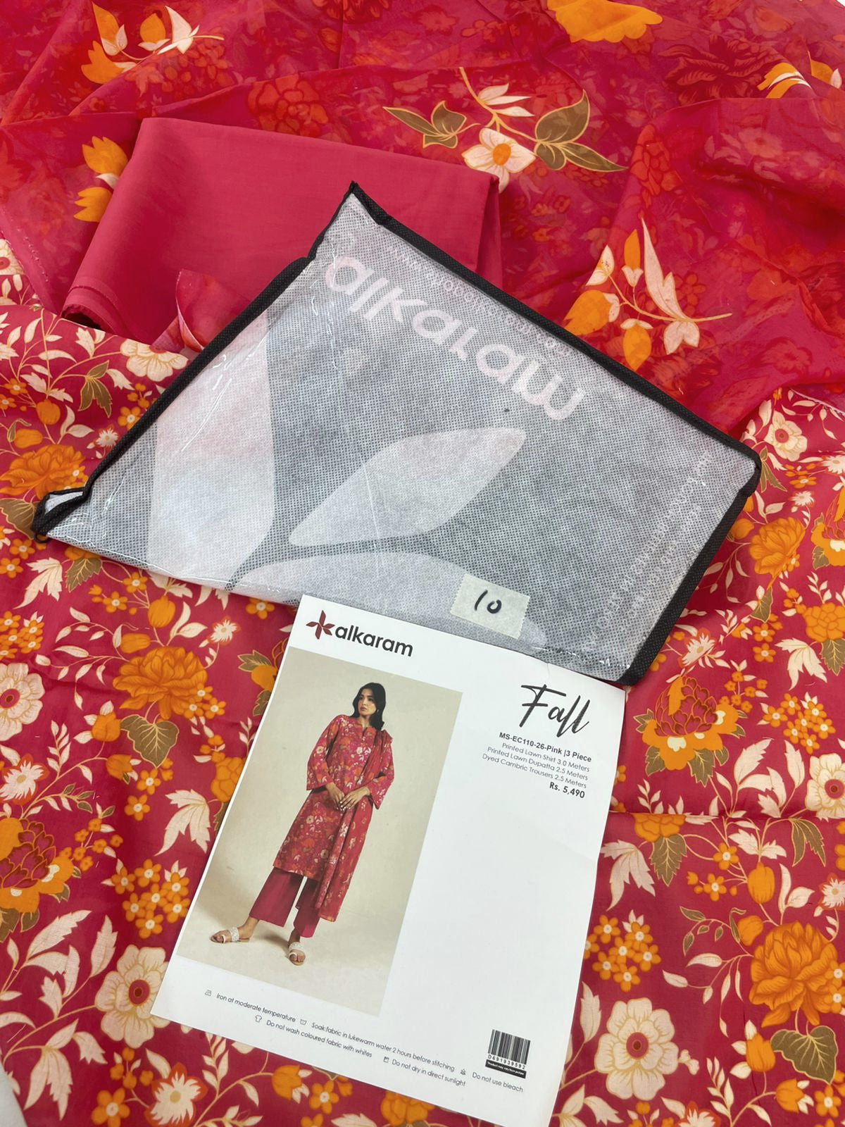 ALKARAM LAWN 3 PC