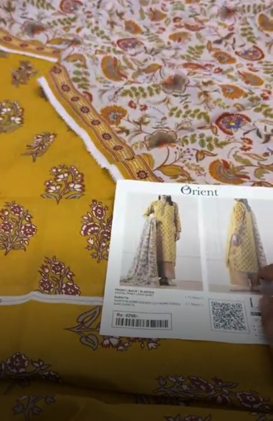 ORIENT LAWN 2 PC SHIRT DUPTA