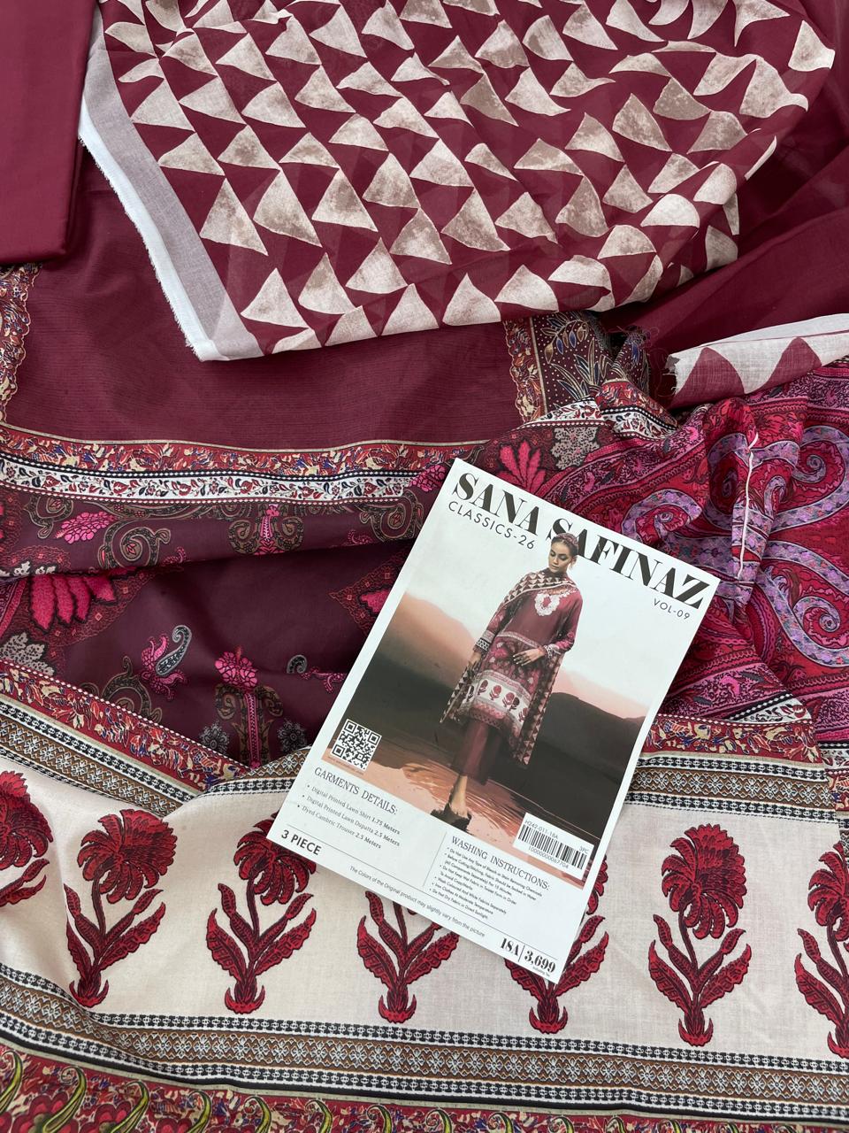 SANA SAFINAZ LAWN 3PC