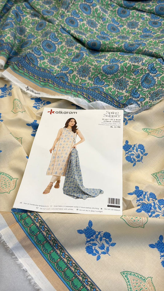 ALKARAM 2PC SHIRT DUPATTA