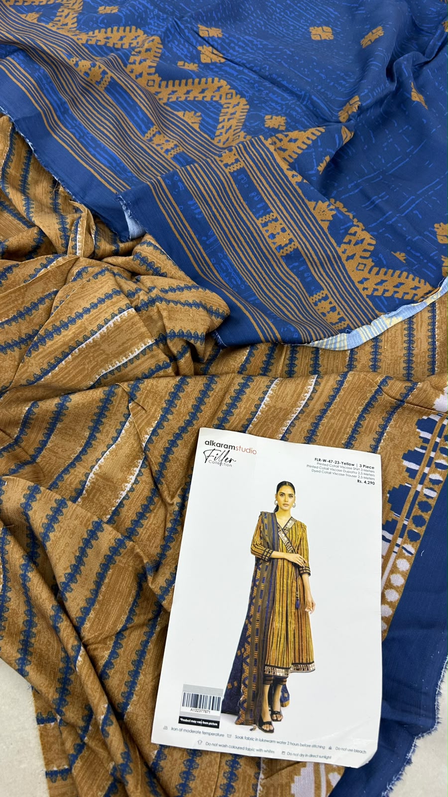 ALKARAM COTAIL VISCOSE 3PC