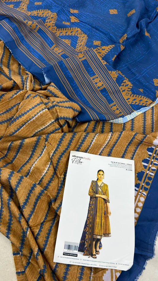 ALKARAM COTAIL VISCOSE 3PC