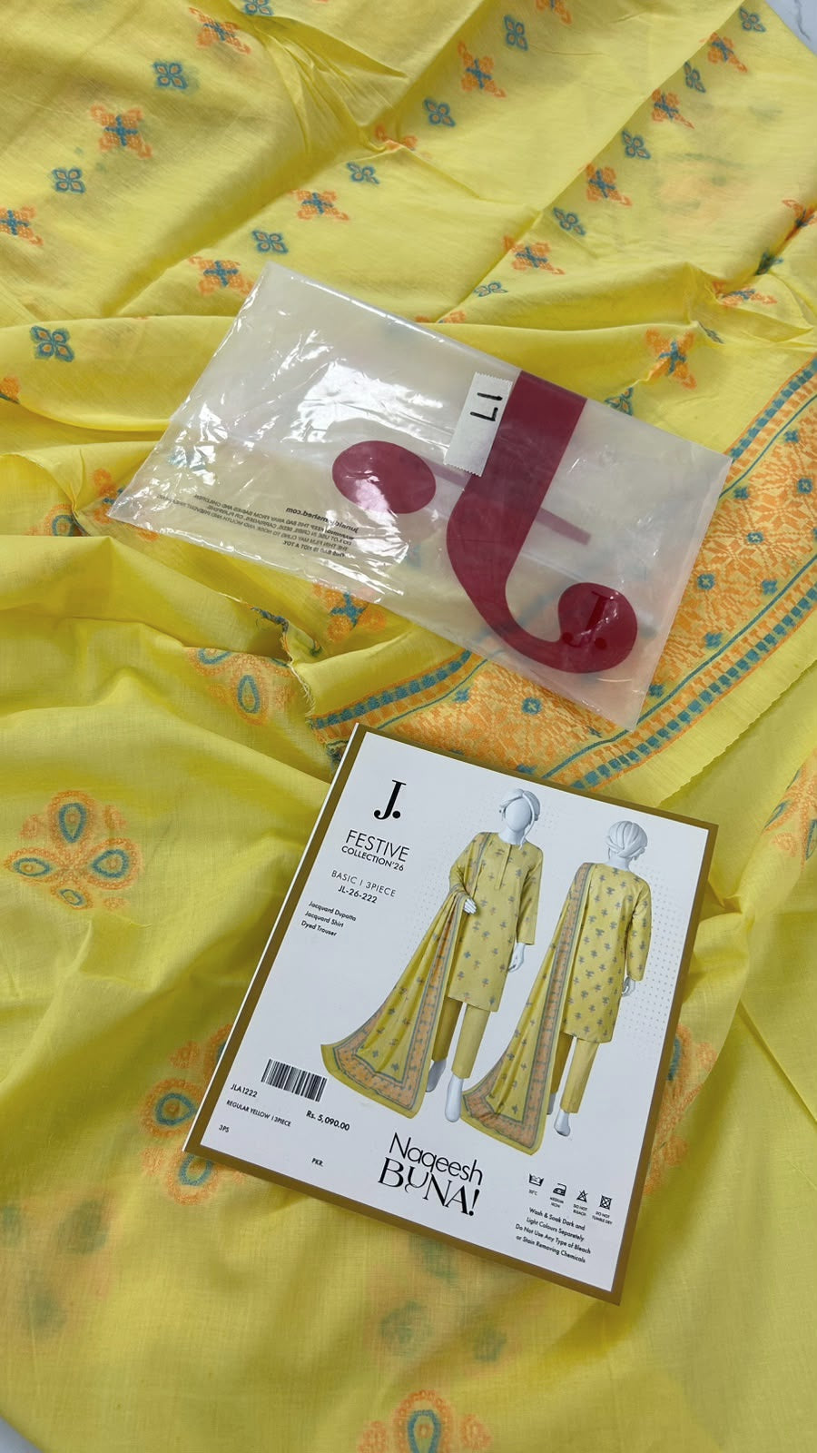 J. JACQUARD LAWN 3 PC