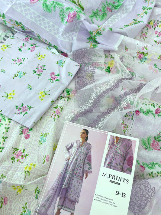 MARIA B LAWN LUXURY 3PC