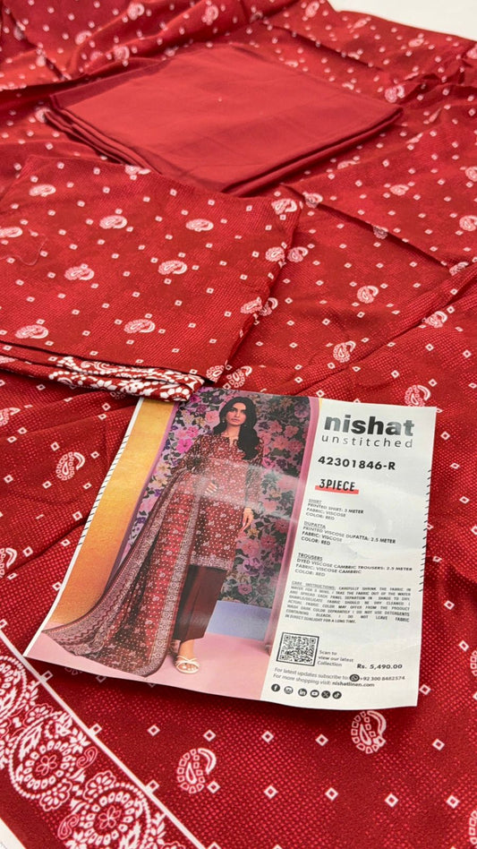 NISHAT VISCOSE 3 PC
